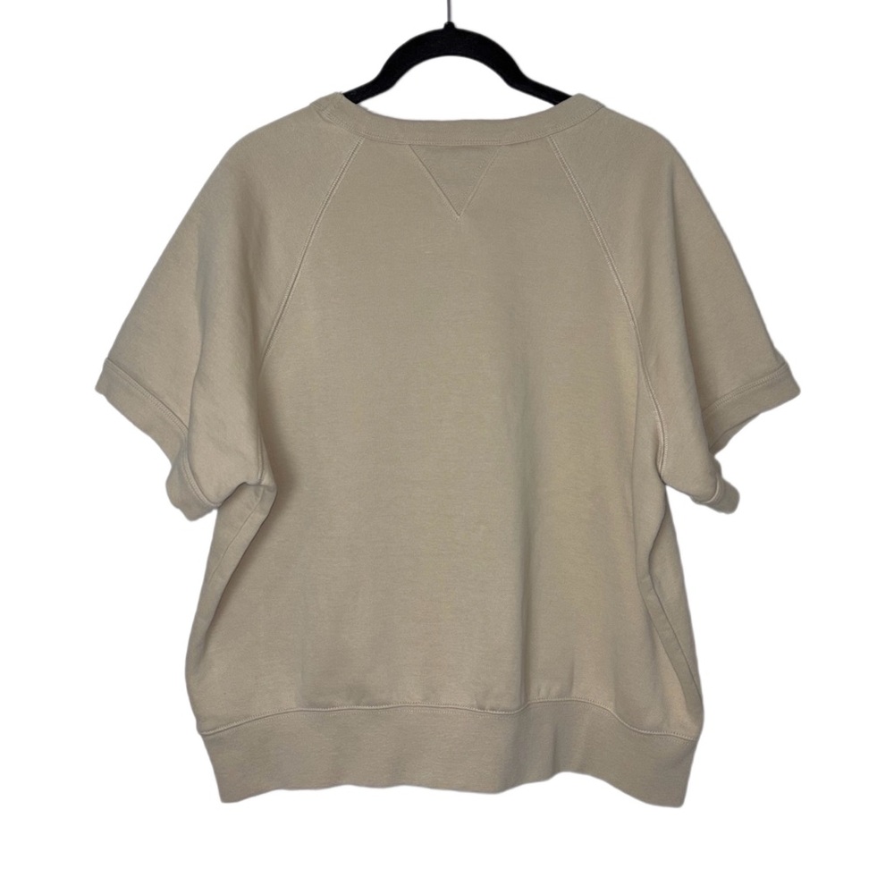 Champion Women's Short Sleeve Fleece Sweatshirt Size Medium Vintage Inspired Tan - Picture 3 of 16